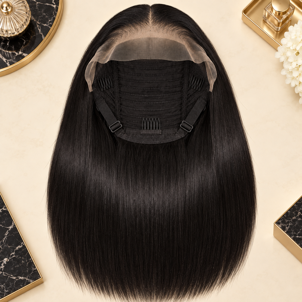 Black Bone Straight (HD Lace Pre-Plucked)
