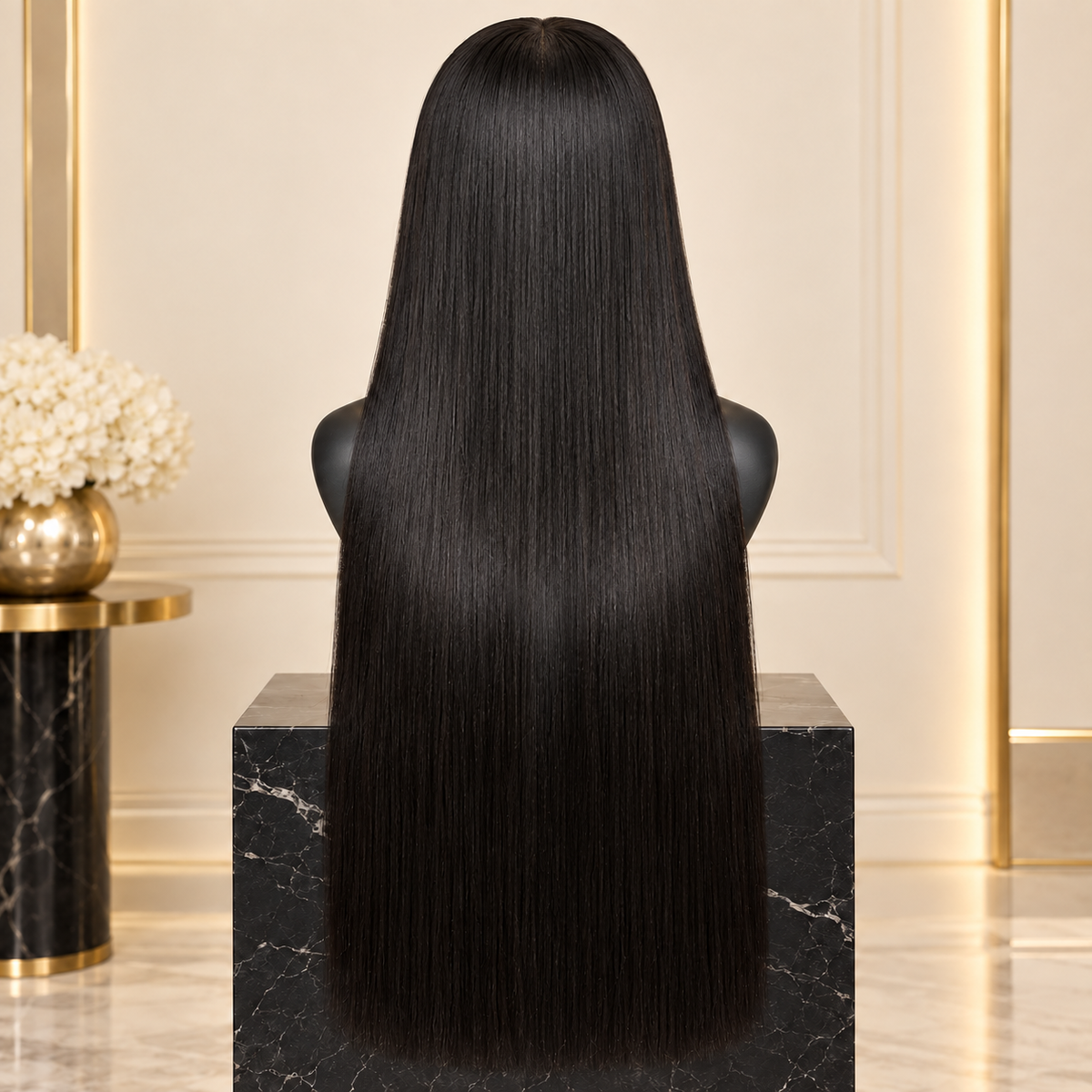 Black Bone Straight (HD Lace Pre-Plucked)