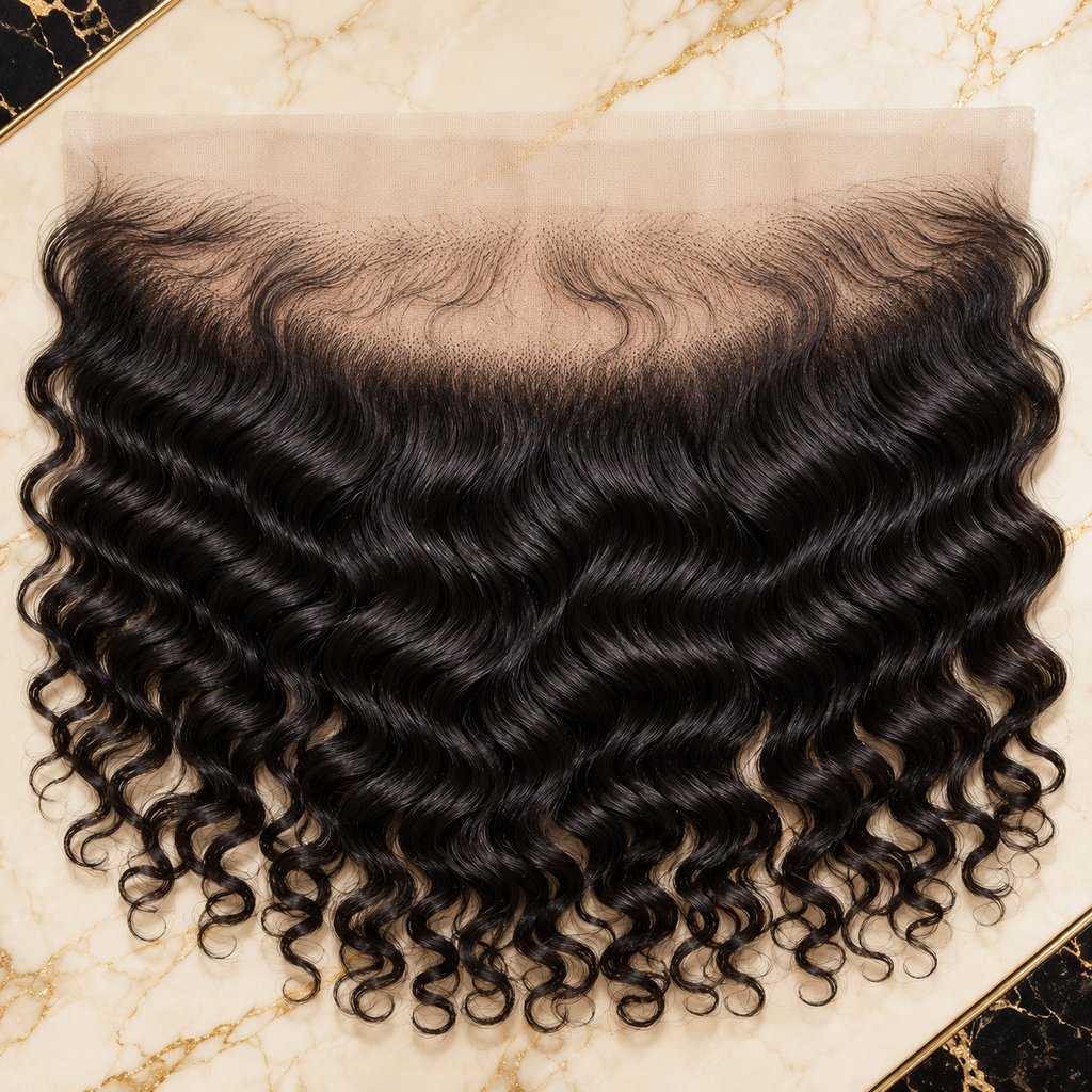 13×4 HD Lace Frontal pineapple-wave. Hair Skin Melt