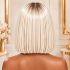 White/Ivory Bob (HD Lace Pre-Plucked)