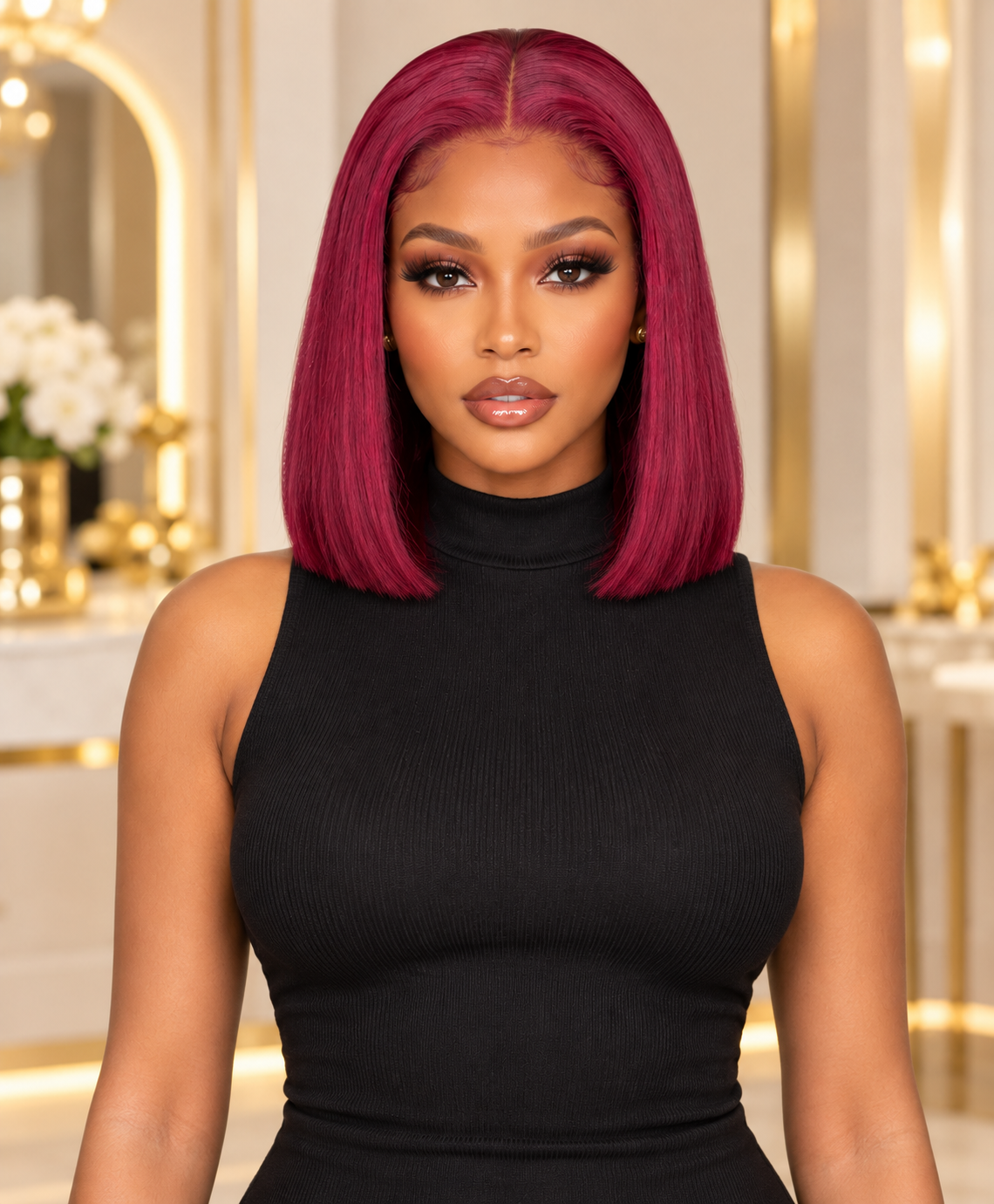 burgundy Lisa (HD Lace Pre-Plucked)