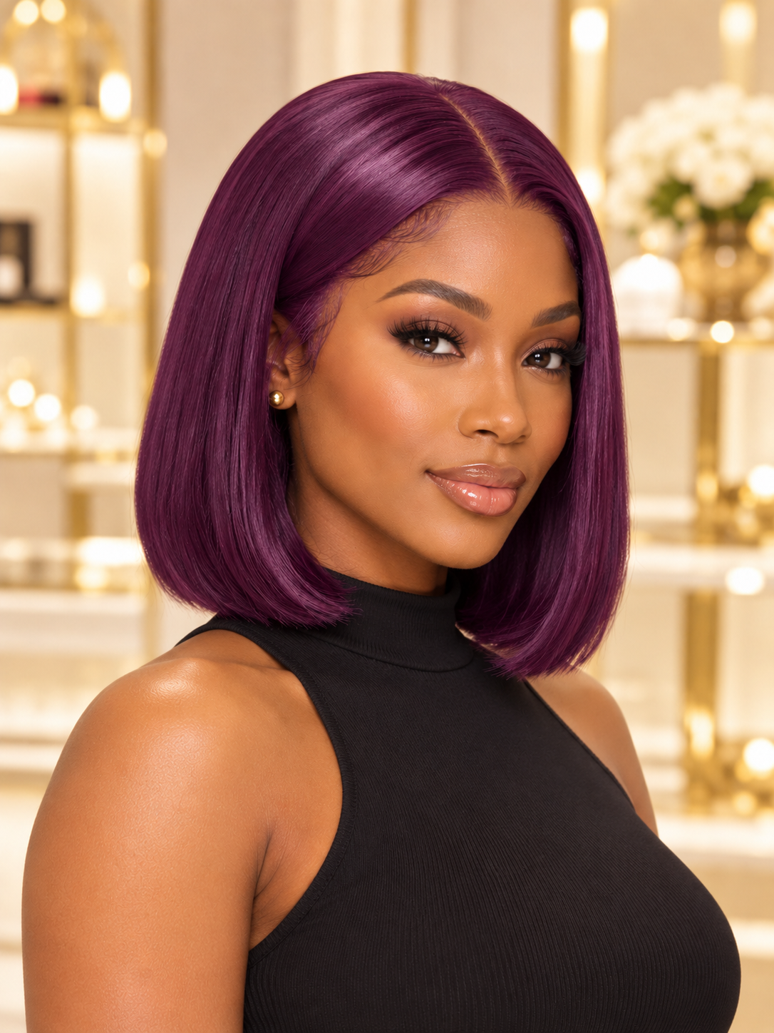 Plum-Purple (HD Lace Pre-Plucked )