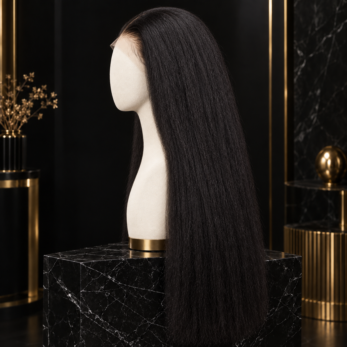 Kinky Straight  (HD Lace Pre-Plucked)