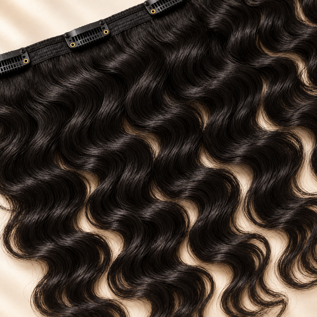 Clip in Messy Curly