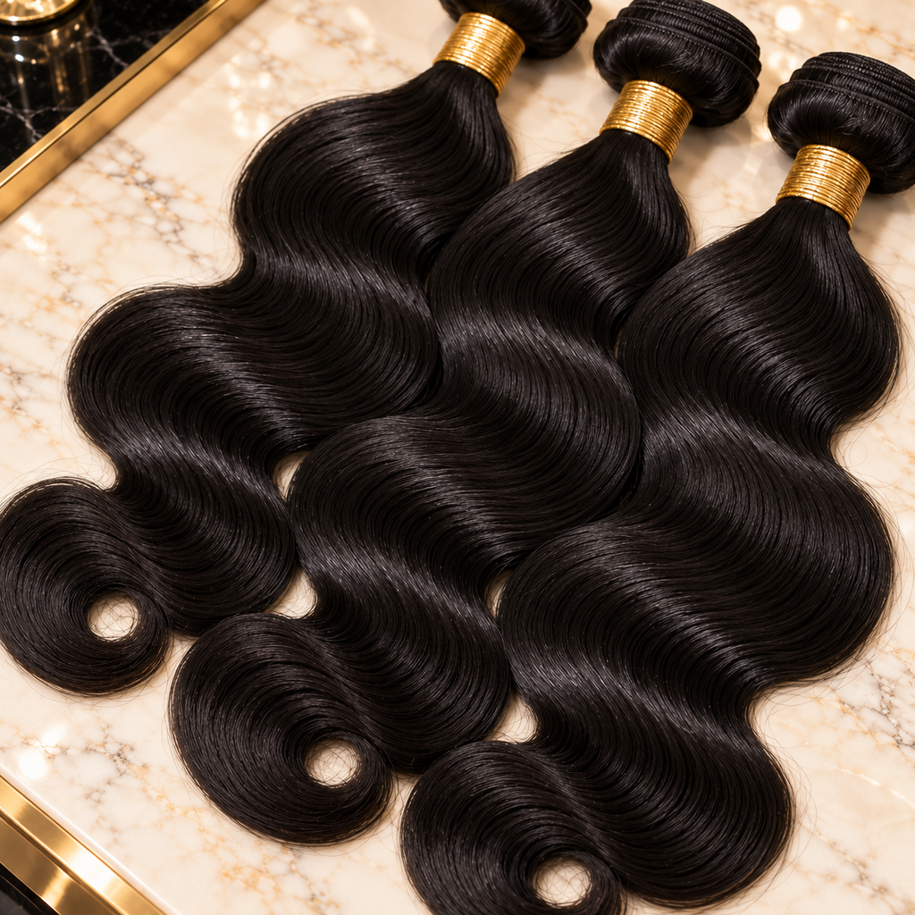 3 bundles Wave hair weft hd closure