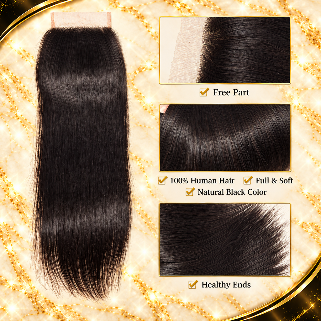 5x5 Straight Lace Closure