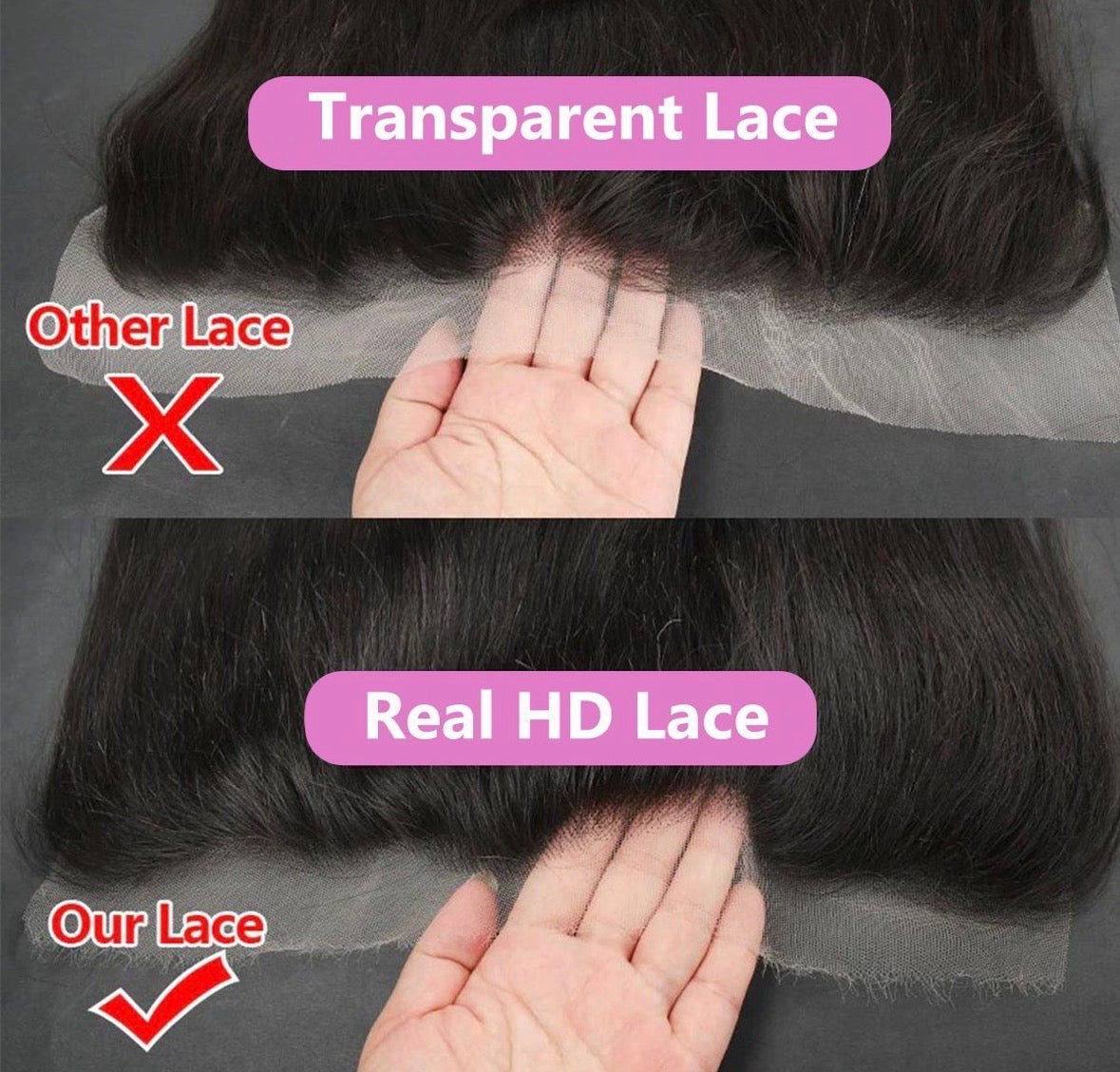 ROYALTY BEAUTY USA — LUXURY STRAIGHT LACE FRONTAL 13x4